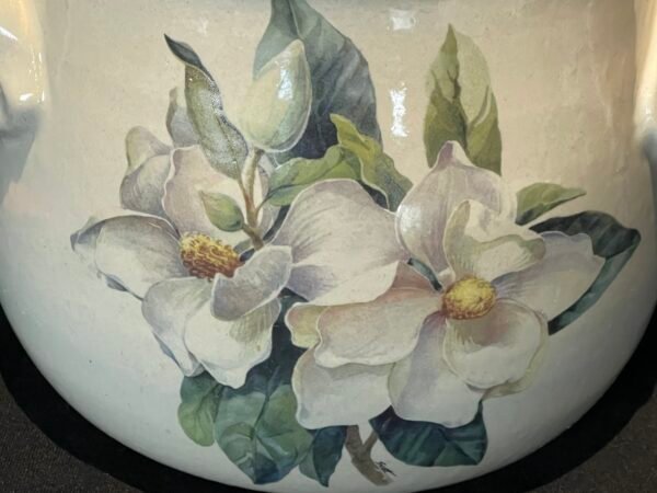 Home And Garden Party Magnolia Bean Pot W/ Lid 1999 - Image 7