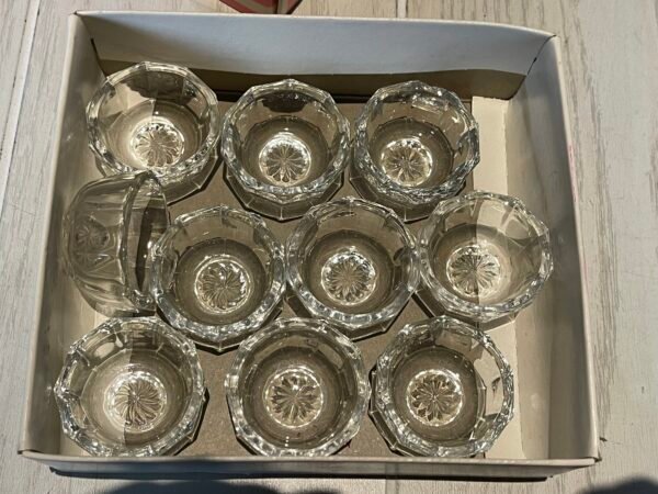 LOT OF 10 Vintage Crystal Cut Glass Salt Cellars - Image 5