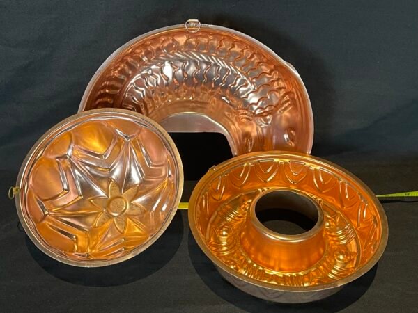 Vintage Copper Tone Molds Kitchen Wall Decor - Fish Bowl Wreath - Image 2