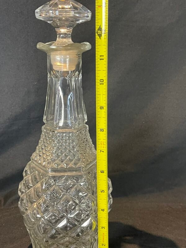 Vintage Glass bottle with stopper - Image 2