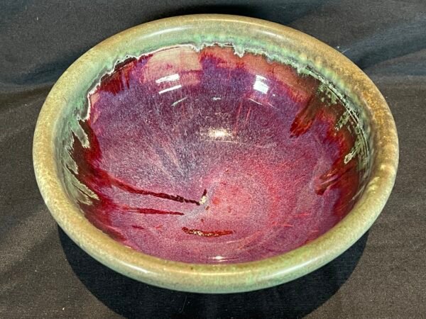 Beautiful Pottery Bowl Glazed signed Ann Bachman - Image 2