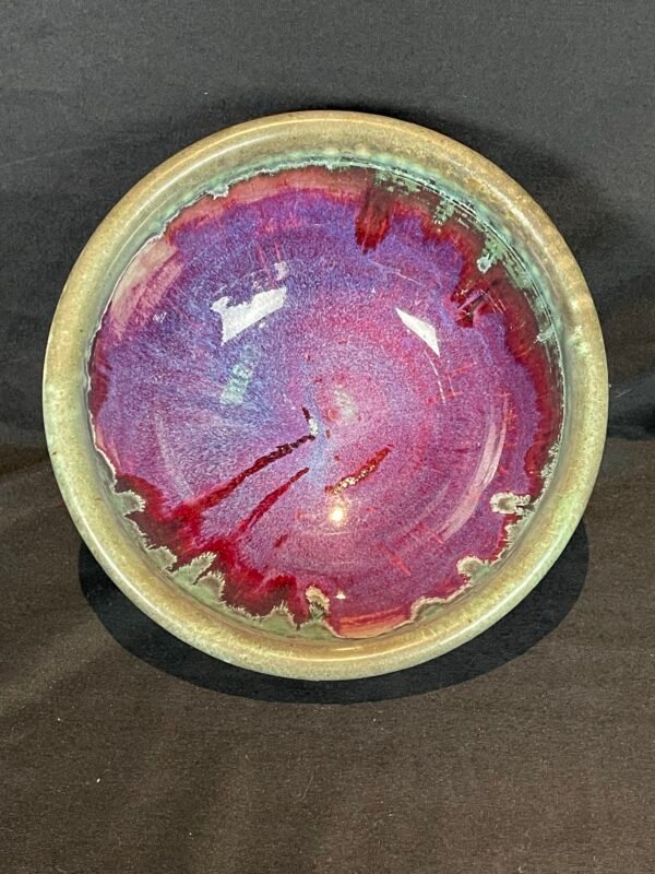 Beautiful Pottery Bowl Glazed signed Ann Bachman - Image 5