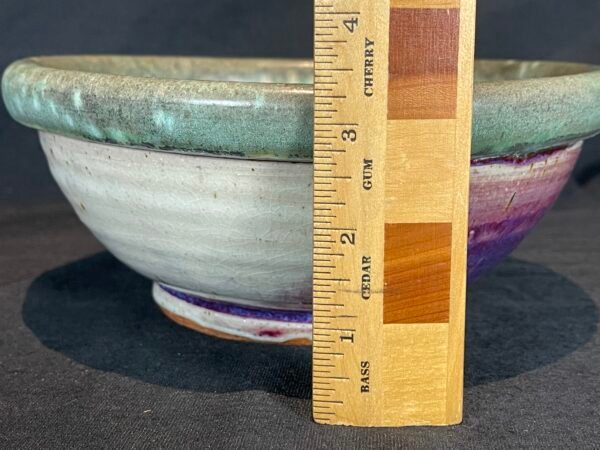 Beautiful Pottery Bowl Glazed signed Ann Bachman - Image 4