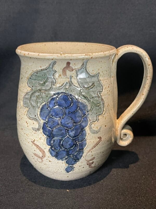 Vintage Glazed Pottery Crock Utensil Holder Thomas House Studio Pottery 8 Mugs and Creamer - Image 4