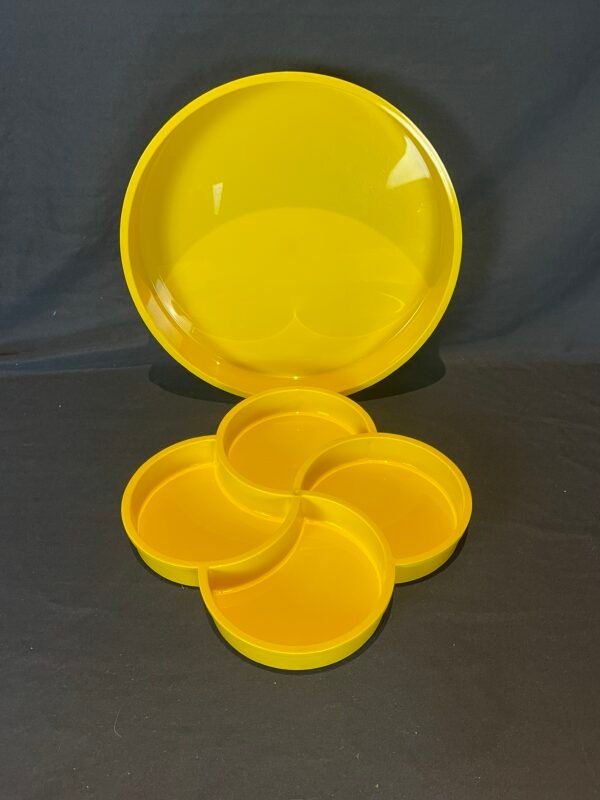 DANSK Vintage MCM Yellow Melamine Serving Tray - Image 4