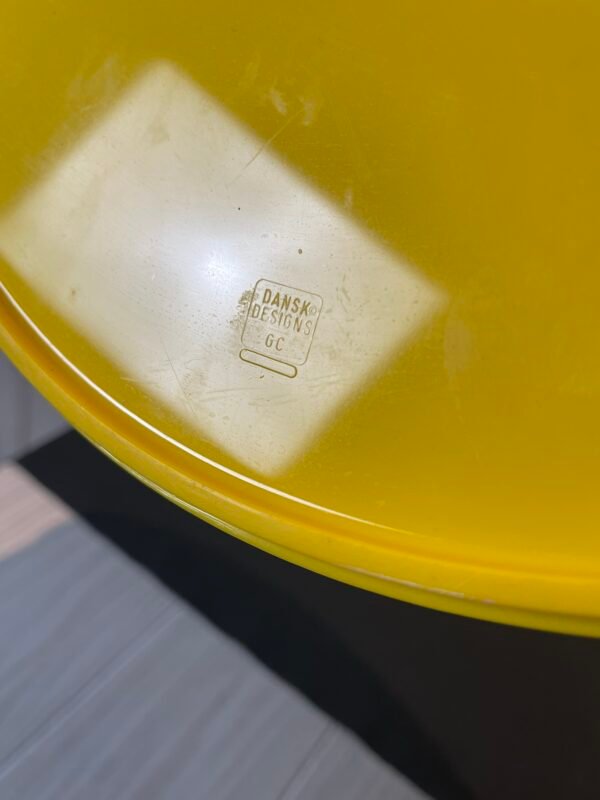 DANSK Vintage MCM Yellow Melamine Serving Tray - Image 2