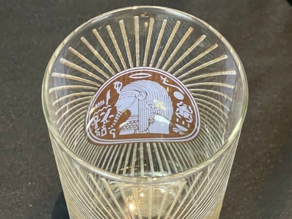 5 MCM Vintage Georges Briard Egyptian Highball Glasses Mid Century Barware - Image 5